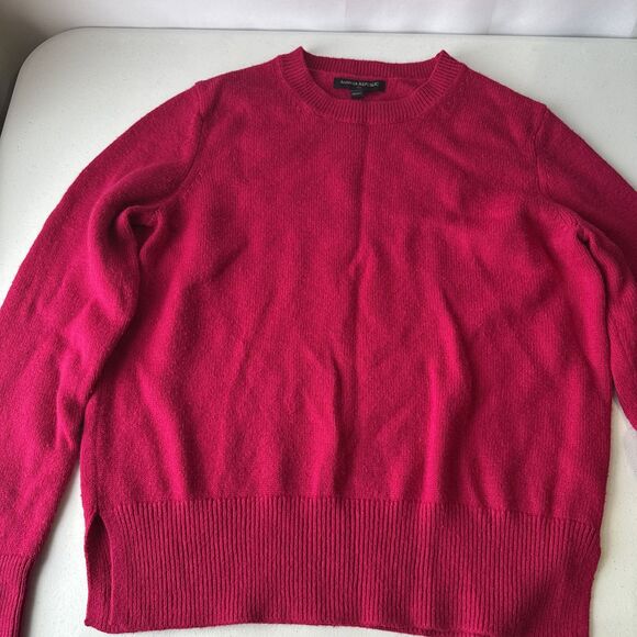 Banana Republic Women’s Burgundy Crewneck Sweater Size M - Picture 3 of 7